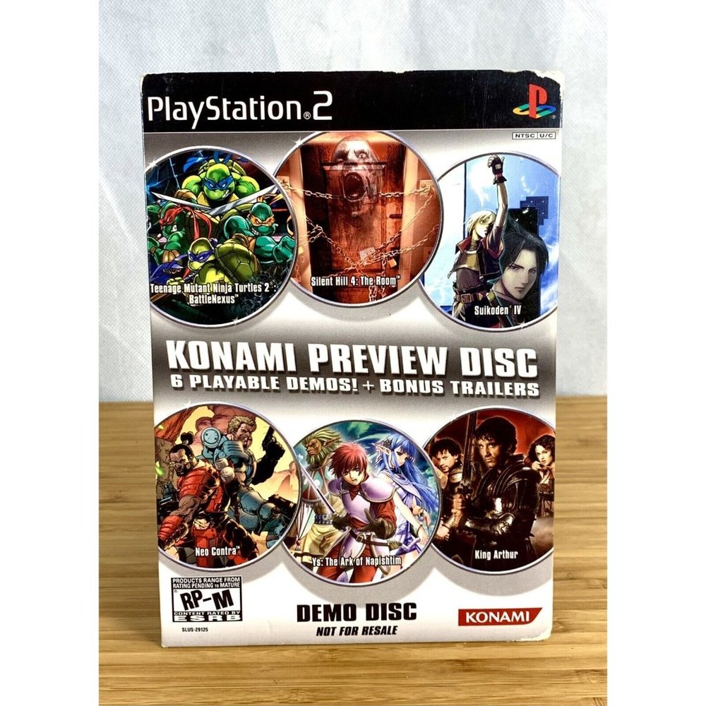 Konami Preview Disc, Sony Playstation 2 Very Good Condition